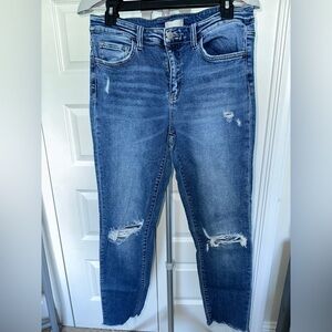 Altar'd State Blue Distressed Boyfriend Jeans